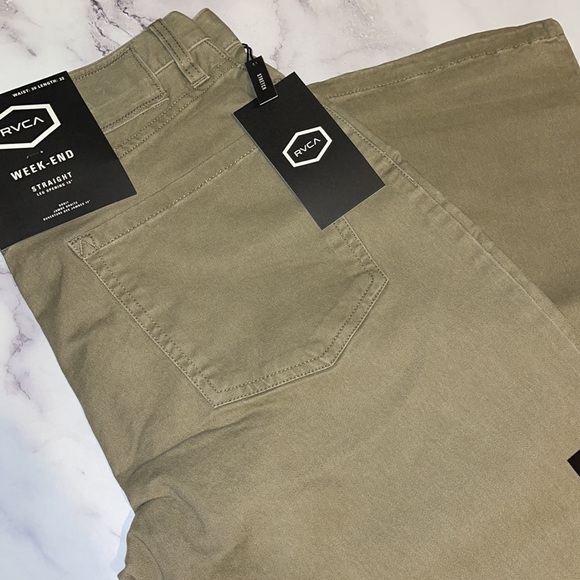 🔥RVCA MEN'S WEEKEND 5-POCKET PANT NWT - Picture 5 of 6